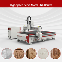 Router CNC Industrial de 3 Ejes con Husillo Único y Motor Servo AC para Corte de MDF y Fabricación de Gabinetes