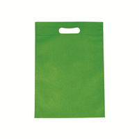 Op maat gemaakte bedrukte logo's, warmtegeperste, niet-geweven, platte, geperforeerde handtas, kleding- en boodschappentas