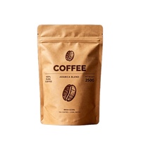 Bolsas de Café de Papel Kraft Ecológicas con Impresión Personalizada, Bolsa con Cierre y Base Plana, Forrada con PLA, para Empacar Granos de Café y Alimentos