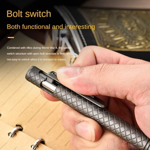 Bolígrafo Táctico Multifuncional de Aleación de Titanio PioneerEDC, Bolígrafo de Escritura Tipo Perno de Tracción Ligero y Hueco, para Campamento y Senderismo - Product Image 3