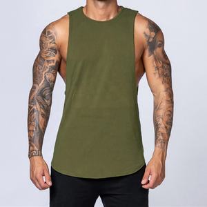 Camiseta deportiva de algodón sin mangas para hombre, chaleco de viaje para gimnasio, Fitness, correr, con Logo personalizado - Product Image 6