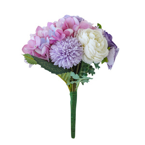 Fleurs artificielles en soie West Lake 10cm-30cm, bouquets de mariage, accessoires de décoration intérieure - Product Image 5