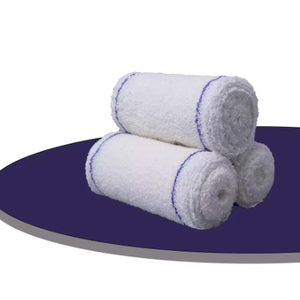 Venda elástica de crepé 7.5 x 4.5m, vendaje médico de algodón y spandex para soporte y compresión - Product Image 1