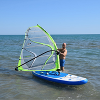 Planche de paddle gonflable sur mesure de 305x76x15 cm, planche de windsurf sans voile