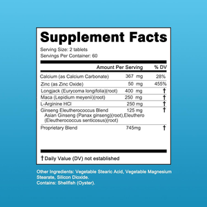 Pasokan Langsung Pabrik Tablet Tongkat Ali 120 Pcs Tongkat Ali Maca Ginseng Oyster Suplemen Makanan Peningkat Energi & Imunitas Pria OEM - Product Image 5
