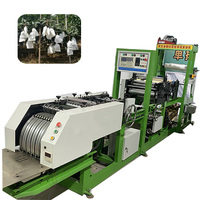 Dubbellaags wasbehandelde papieren fruitbeschermingszakkenmachine met PLC voor hoge productiviteit mango appel sinaasappel druif guave