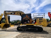 Excavatrice à châssis long CAT 329D2L d'origine, pompe hydraulique principale stable, forte force de creusement, engin de terrassement lourd en stock