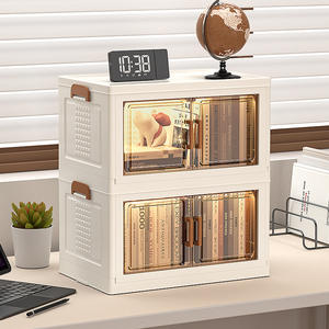 Meerlaagse Opvouwbare Plastic Opbergdoos Pp Desktop Briefpapier Organizer Diversen Sorteerkastdeur Voor Thuiskastje - Product Image 3