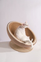 Sofá Esquinero Grande de Madera y Cuerda de Sisal, Duradero, para Mascotas, Tipo Huevo, Rascador para Gatos, para Interiores, Sala de Estar, Venta al por Mayor OEM/ODM