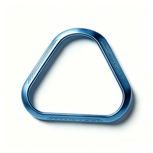 Poignée triangulaire en métal brossé sur mesure OEM, usinage CNC, logo personnalisé, pièces de poignée pour sacs d'extérieur - Product Image 2