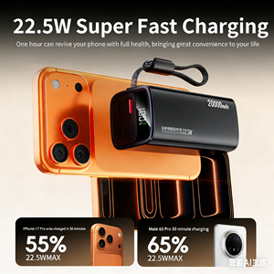 <span class=keywords><strong>แบตเตอรี่</strong></span>สำรองพกพาความจุสูง 20000mAh ชาร์จเร็ว พร้อมหน้าจอ LED แสดงผล <span class=keywords><strong>แบตเตอรี่</strong></span>ลิเธียมโพลิเมอร์ <span class=keywords><strong>สาย</strong></span>ชาร์จ Type-C ในตัว - Product Image 6