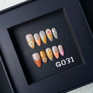 Haute qualité <span class=keywords><strong>été</strong></span> Style réutilisable presse-sur les ongles 3D modélisé papillon et motifs carrés en gros - Product Image 5