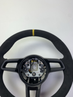 Volant multifonction en cuir d'origine avec palettes de changement de vitesse et bouton de mode de conduite pour Porsche 911 718 Cayenne Macan Panamera