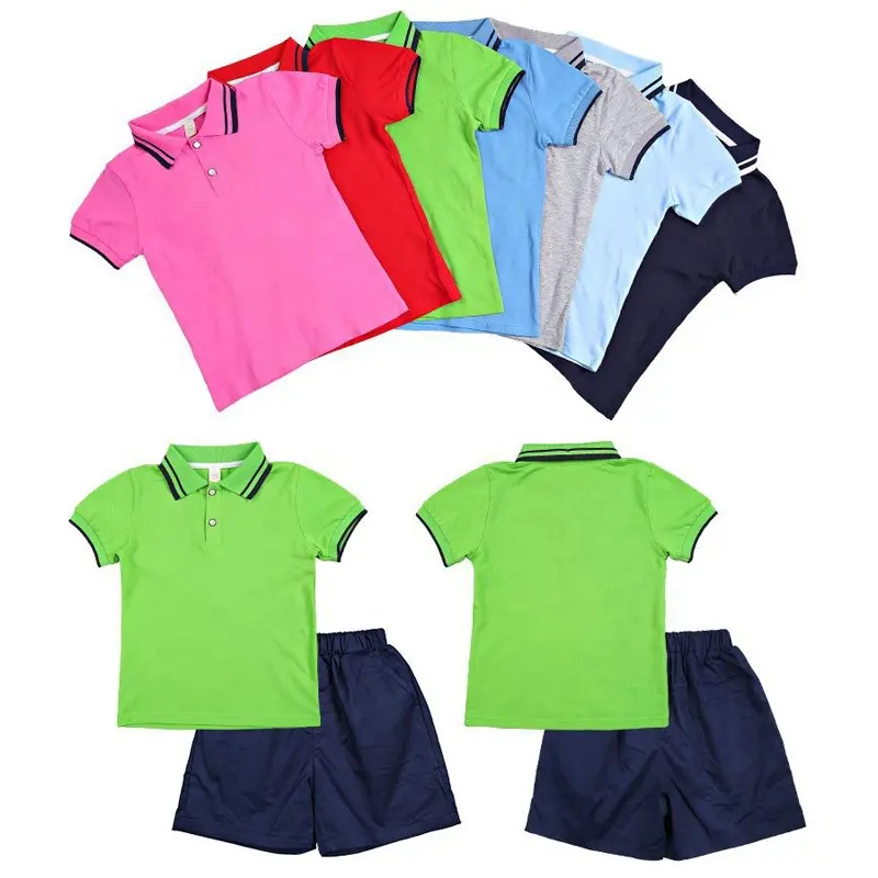 고품질 공장 유니폼 셔츠 소년 초등학교 교복 맞춤 교복 디자인