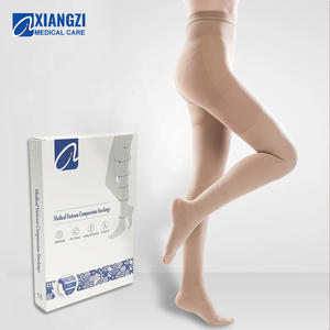 Heetverkopende medische kousen panty's grote maten plus custom OEM effen patroon XXXL XXXXL XXXXXL 20-30mmHg - Product Image 2