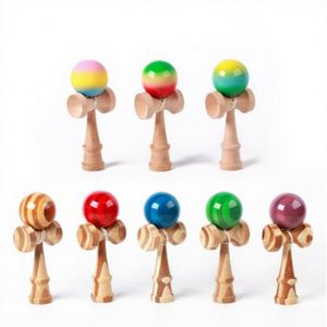 Juguete Kendama de Madera Natural, Juego Creativo de Entrenamiento de Destreza para Niños, Adolescentes y Adultos - Product Image 1