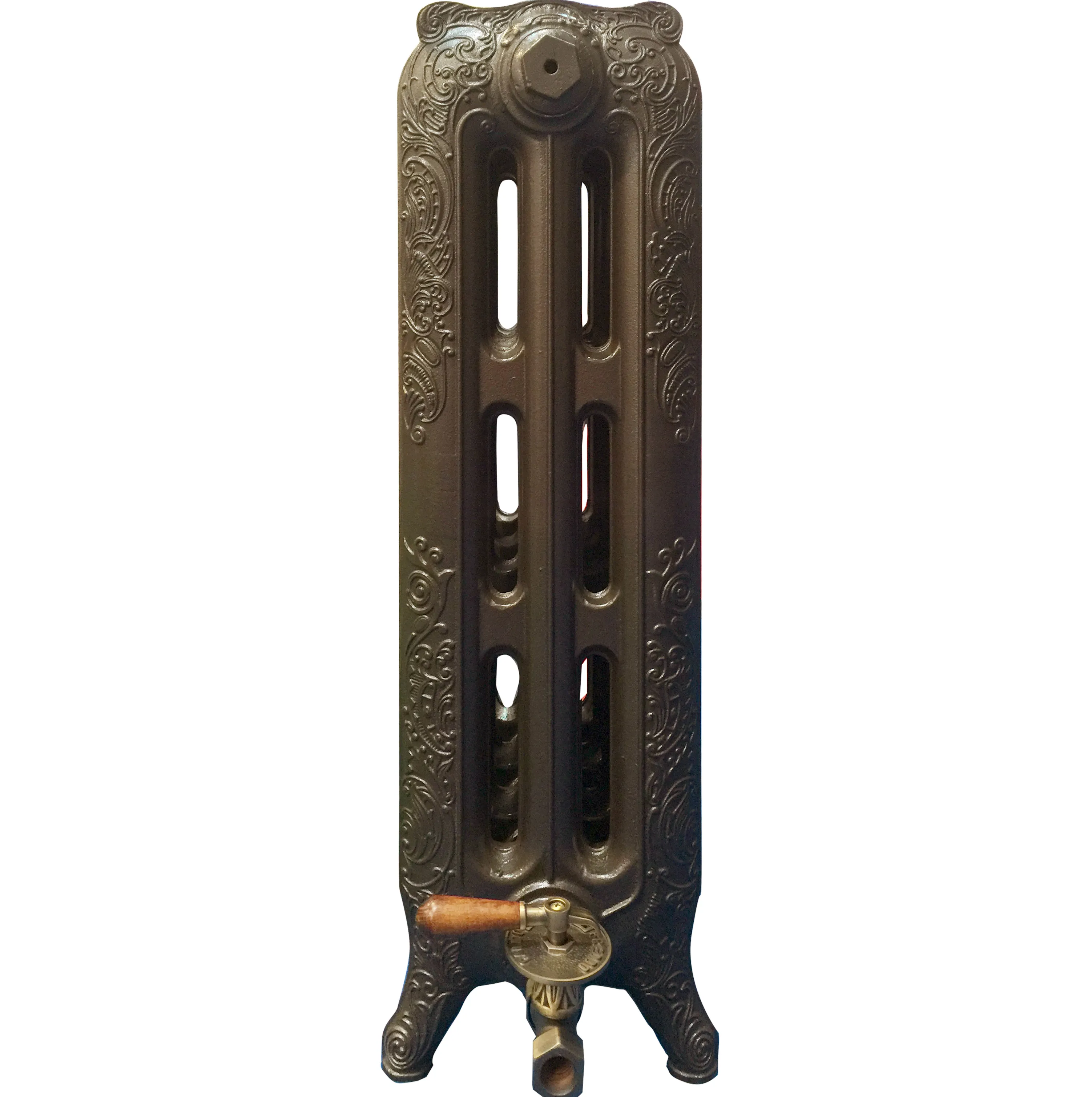 jiangsu beigelai antique hot water home used cast iron radiator 3-column Rococo one section in prime