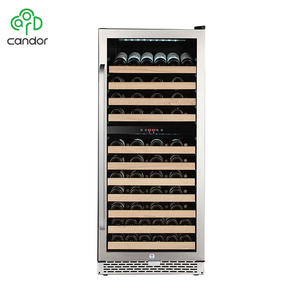 Para Candor Fábrica de aço inoxidável do fabricante do vinho Cooler 92-Bottle Dual Zone Built-in Compressor <span class=keywords><strong>Wine</strong></span> Fridge Household - Product Image 2