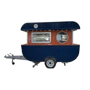 Carrito de Comida Rápida Móvil Tipo Remolque, Número VIN, Nuevo, de Aluminio, en Oferta, Camionetas de Café, Quioscos de Helados, Europa - Product Image 1