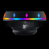 Ventilateur de refroidissement silencieux LED RGB pour ordinateur de bureau, radiateur Radiato, refroidissement coloré pour Intel 115X AMD