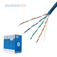Câble Ethernet LAN Surxin Cat5e CCA/Cuivre UTP SFTP Cat5e Câble intérieur/extérieur 305m Câble réseau Cat5e étanche