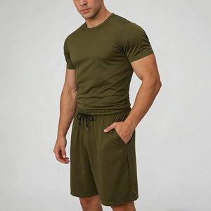 Set Sportivo da Uomo in Rete di Alta Qualità, T-shirt e Pantaloncini Traspiranti, Vestibilità Slim, Stampa Personalizzata - Product Image 2