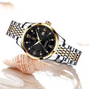 Reloj de Cuarzo para Mujer POEDAGAR 268, Marca Superior, Diseño Moderno y Duradero, Resistente al Agua, Precio Bajo, Correa de Acero Inoxidable - Product Image 2