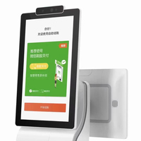 Kiosque de commande en libre-service TCS15601 avec terminal de paiement et imprimante de reçus pour restaurants de restauration rapide, hôtels, magasins de détail