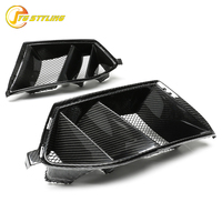 Conduits d'air avant en carbone sec avec grille pour BMW M3 G80 G82 G83 M4, garniture de ventilation de pare-chocs en fibre de carbone véritable, double fente, pièce automobile