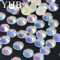 YHB Usine 12 et 16 Facettes Cristaux En Gros En Vrac Hot-Fix Strass En Vrac