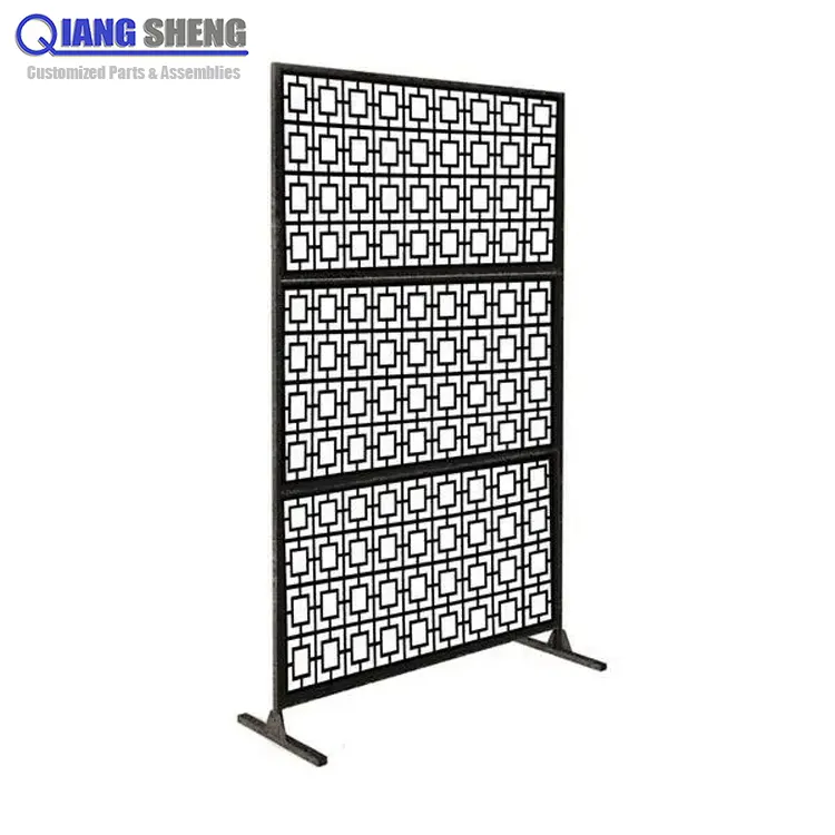 Custom factory decorative laser cut privacy fencing wall panel for balconies metal steel aluminum laser cut panels