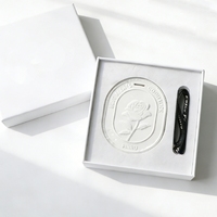 Diffuseur de parfum en céramique suspendu, fleur en porcelaine parfumée, désodorisant pour voiture et armoire, diffuseur d'huiles essentielles pour la maison