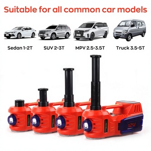 5T DC12V 150W Electric Hydraulic Steel <strong>Car</strong> <strong>Jack</strong> and Tire Pump LED Light Emergency <strong>Car</strong> Tire <strong>Replacement</strong> Kit - Product Image 1