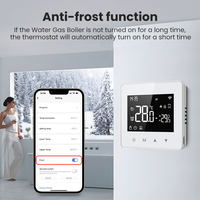 Thermostat alimenté par batterie WiFi/ZIGBEE LangYeao, contrôleur de température intelligent pour chaudière à gaz Tuya, compatible Alexa et Google Home