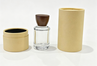 Flacon de parfum portable en verre dépoli personnalisé en usine avec pompe pulvérisatrice à brume fine pour usage cosmétique