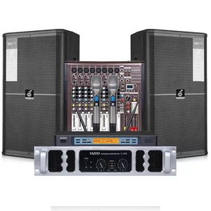 Sistema de Sonido Pasivo de 15 Pulgadas a Precio Económico, Altavoz de Monitor de Escenario, Equipo de Estudio en Vivo de Madera, Juego Completo para Uso en Interiores y Exteriores - Product Image 1