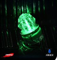 Luz de Pesca Submarina LED de 5 Colores, Luz Intermitente Sumergible en Forma de Diamante para Atraer Peces, Plástico
