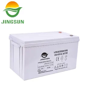 Jingsun chu kỳ sâu AMG/gel chì axit pin năng lượng mặt trời 12V 250AH cho năng lượng mặt trời hệ thống điện