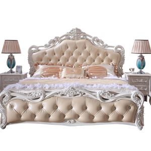 Letto in Stile Europeo, Letto Matrimoniale Intagliato di Lusso 1,8 Metri, Camera da Letto Principale di Alta Gamma, Letto Francese King-size 1,5 Metri - Product Image 2