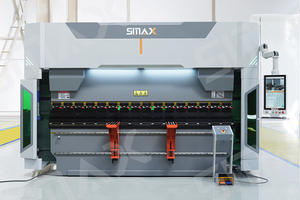 Prensa Plegadora CNC Hidráulica Totalmente Automática 220T 4100mm <span class=keywords><strong>con</strong></span> Motor de 6+1 Ejes y Soporte de Calibración Delantero y Trasero Reforzado - Product Image 2
