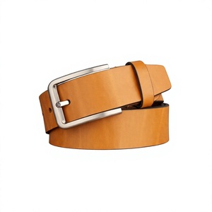 Ceinture en cuir de vachette de haute qualité BS INTERNATIONAL, longueur personnalisée, boucle carrée écologique, légère, pour les occasions spéciales, motif uni - Product Image 4