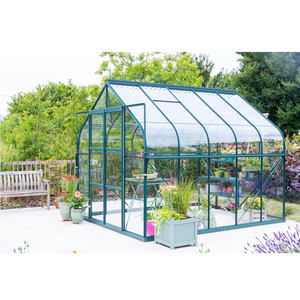 6x12ft Met Ventilatievenster, Schuifdeur, Achtertuin Aluminium Kas Tuin Kas Glazen Serre Serre - Product Image 4