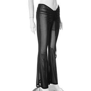 <span class=keywords><strong>Pantalon</strong></span> en maille transparente pour femmes <span class=keywords><strong>Pantalon</strong></span> d'automne 2023 <span class=keywords><strong>Pantalon</strong></span> évasé sexy à <span class=keywords><strong>taille</strong></span> <span class=keywords><strong>basse</strong></span> pour femmes Vêtements pour femmes - Product Image 5