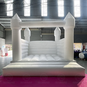 White Bounce House Castle <span class=keywords><strong>con</strong></span> <span class=keywords><strong>piscina</strong></span>, White Jumper Castillo hinchable Decoraciones DE BODA Cama de salto para fiesta de niños - Product Image 6