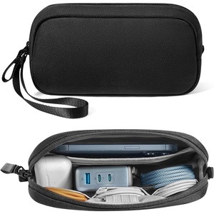 Digital Storage Bag Canvas High-End Business Trip Travel <strong>Data</strong> Cable Hard Drive Power <strong>Bank</strong> Portable Handy - Product Image 5