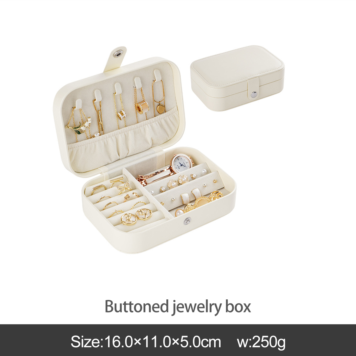 Boîte à bijoux blanche