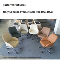 Chaise de bureau ergonomique moderne réglable pivotante pour ordinateur, avec roulettes, pour cadre dirigeant
