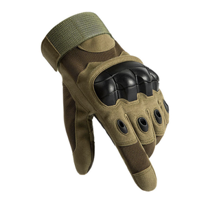 DFG929 -2 Guantes Tácticos Deportivos Verde Negro Caqui con Nudillos Reforzados - Product Image 2