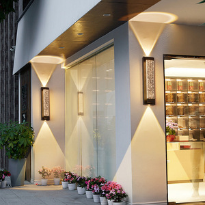 Lampe murale extérieure en cristal LED de style minimaliste pour l'installation sur mur extérieur, couloir, jardin, lampe murale extérieure IP65 - Product Image 6