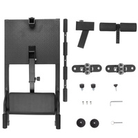 BNcompany Material de acero Deep Sissy Squat Bench Resistencia ajustable Máquina de ejercicio de piernas Estación de gimnasio en casa multifunción